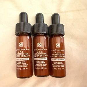 SkinCeuticals A.G.E. Interrupter Ultra Serum Sample Lot of 3